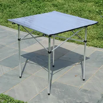 

Aluminum outdoor camping folding table portable picnic table leisure camping barbecue table 70X70CM