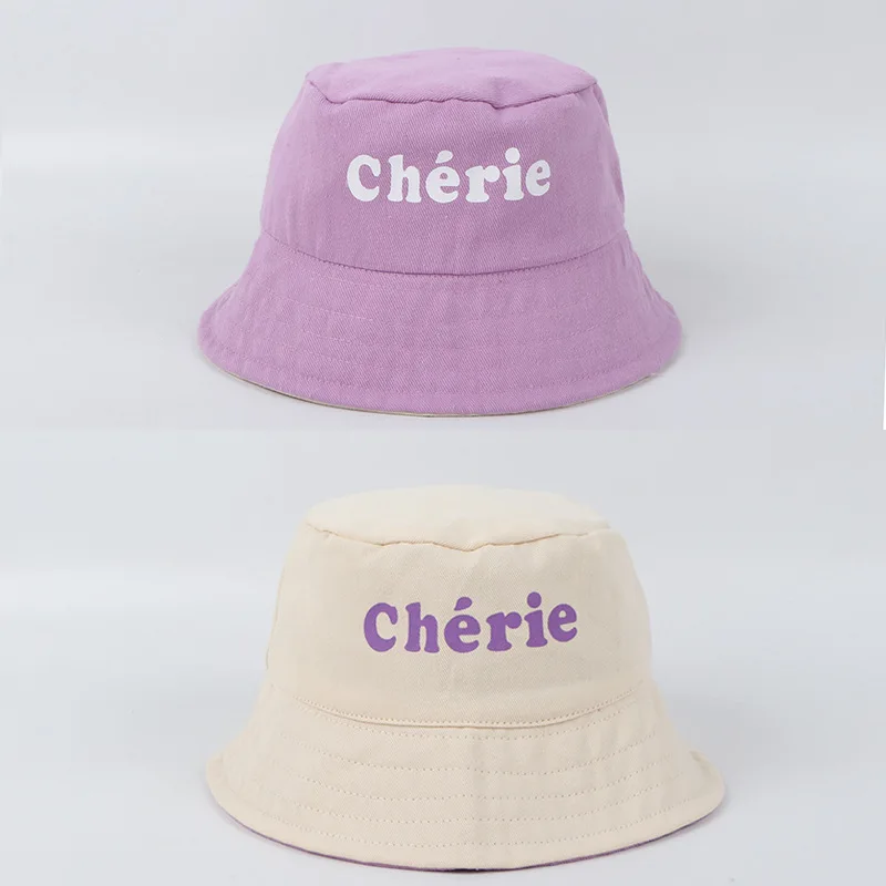 Двусторонняя Панама с буквенным принтом для мальчиков и девочек весна лето 2020