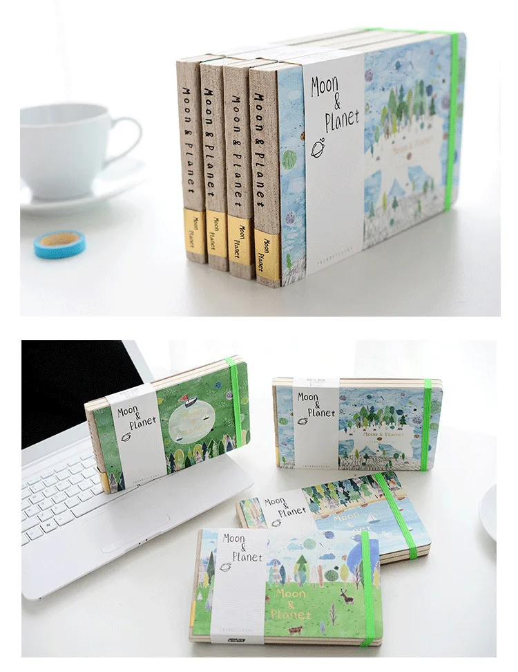 SIXONE поперечная художественная и художественная свежая записная книжка, креативная записная книжка с лесным сном, офисные и школьные принадлежности, Канцтовары