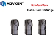 3 шт./лот, сменный картридж Advken Oasis, 2 мл, с 1.2ом, A1 катушка для Advken Oasis, Pod, комплект, электронная сигарета, Vape Pod