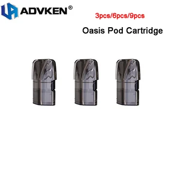 

3pcs/lot Original Advken Oasis Replacement Pod Cartridge 2ml with 1.2ohm A1 coil for Advken Oasis Pod Kit E Cigarette Vape pod
