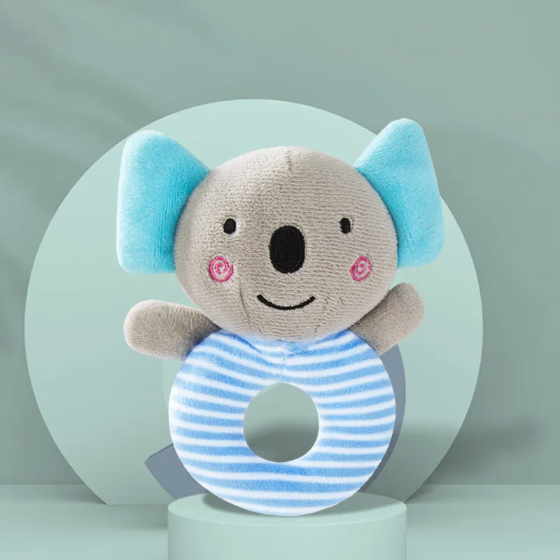 PUDCOCO Infant Kid Newborn Baby Bed Bells Soft Hanging Toys Cartoon Animal Musical Rattle Stick Early Learning Toys - Цвет: D