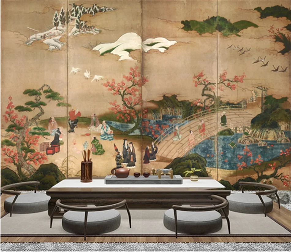 Photo Wallpaper Japanese Style, Landscape Wall Mural Wall Decor Art Decor