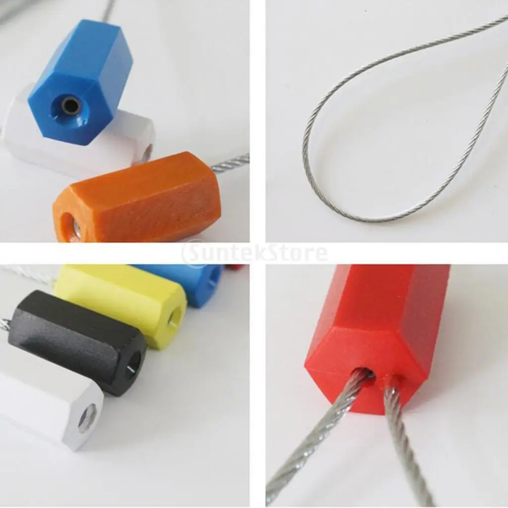 Pull Tight Cable Wire Seals Numbered Security Disposable Self-Locking Self-Lock Pad-Lock Tags Locks for Vehicle Doors Containers