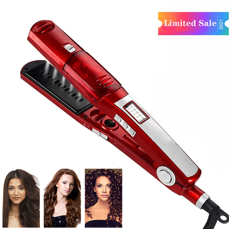 Steam Hair Straightener With Hair Treatment Protection No Damage Hair  Protein Keratin Smooth Hair Quikly Dual Voltage Flat Iron - Hair  Straightener - AliExpress