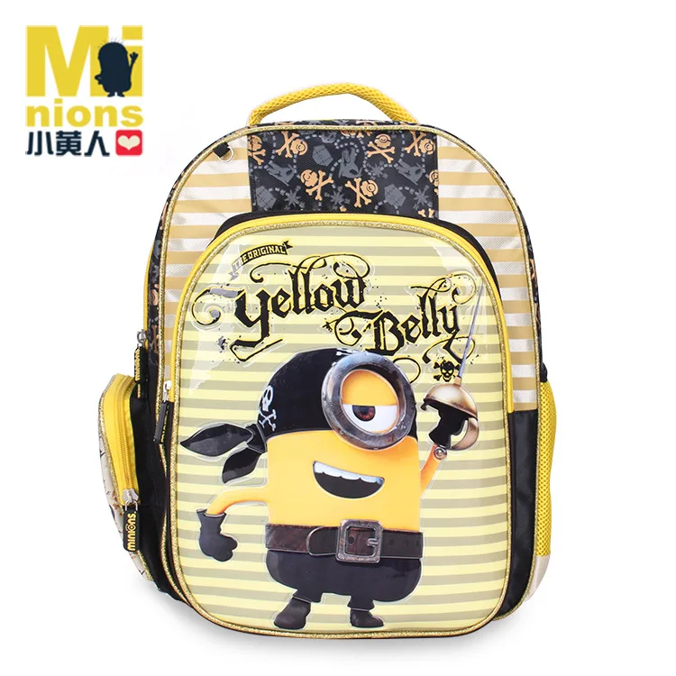 

Pirate Small Yellow People Schoolbag Breathable Relaxation Shoulder School Bag Young STUDENT'S Children Cartoon Bag Cute Backpac