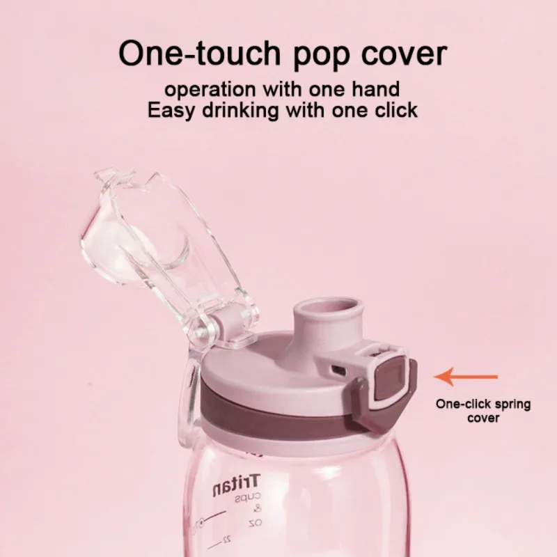 

Best! 8 Styles Sports Water Bottle BPA Free Eco-Friendly Tritan Plastic-Fast Water Flow Flip Top Water Bottle For Fitness Hiking