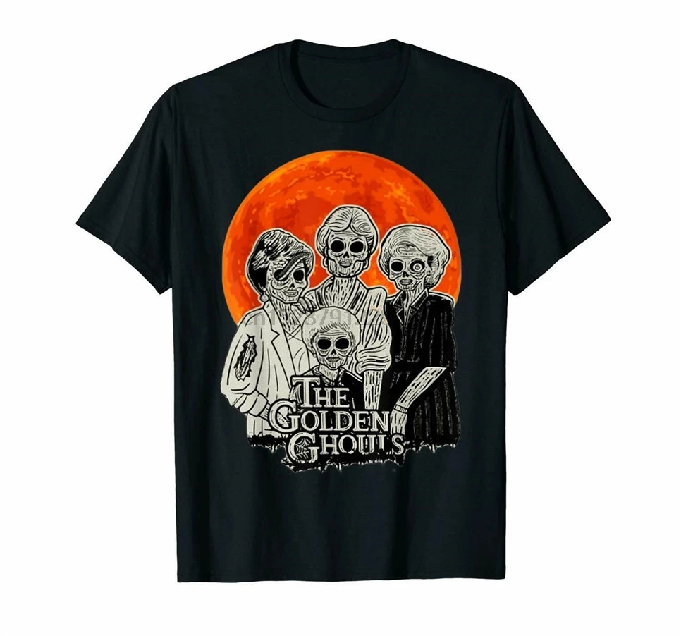 The Golden Ghouls Girls Parody Happy Halloween Black T-Shirt S-6Xl Homme Plus Size Tee Shirt | Мужская одежда
