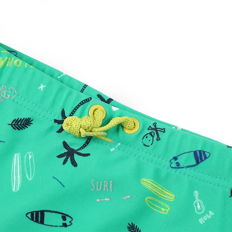 Boy Baby Drawstring Swimming Trunks Printed Short Nylon Shorts Swimwear