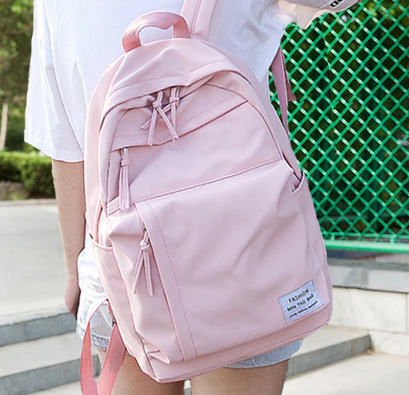 student with backpack