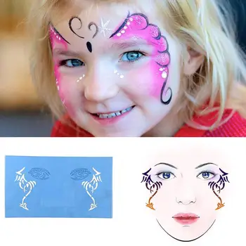

Reusable Spray Airbrush Face Paint Stencil Body Painting Patterns DIY Template Design Drawing Cosplay Facial Party Tools C5Y0
