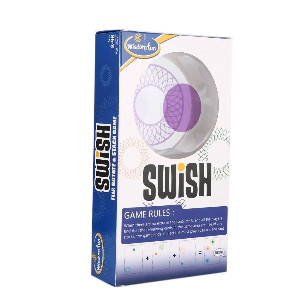 Логическая игра Swish-Веселая прозрачная образовательная карта, игра для детей, игровые карты, настольные игры, игрушки для детей