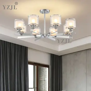 

Modern Chandelier Chrome Metal Led Chandeliers Lighting Crystal Living Room Led Pendant Chandeliers Lights Bedroom Lights