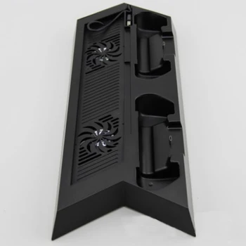 

Durable Black Safe With Cooler Fans Stable Dock Accessory Supporting Controller Charging Practical Vertical Stand