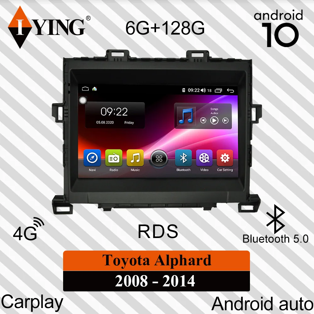 Автомагнитола IYING для Toyota Alphard H20 2008 2014 мультимедийный видеоплеер с GPS навигацией