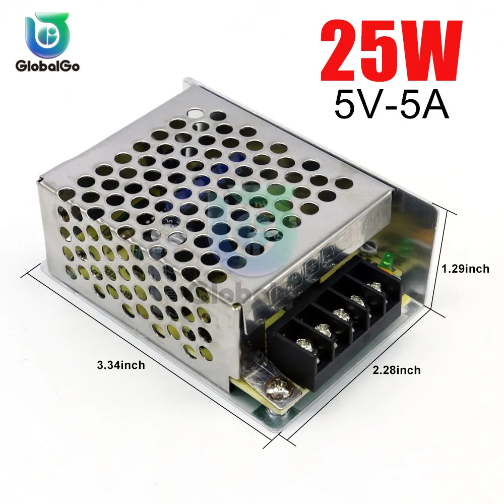 5V 5A 25W