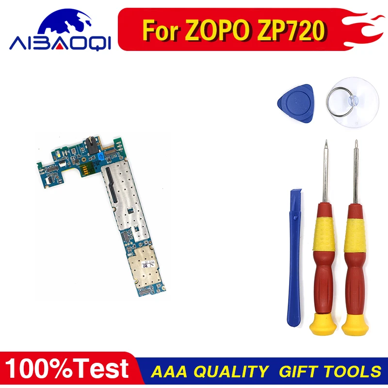 Mainboard 1G+16G ROM Motherboard Flex Cable Board for ZOPO ZP720 Android 4.4 MT6732 Phone Perfect Replacement Parts Free Tools | Мобильные