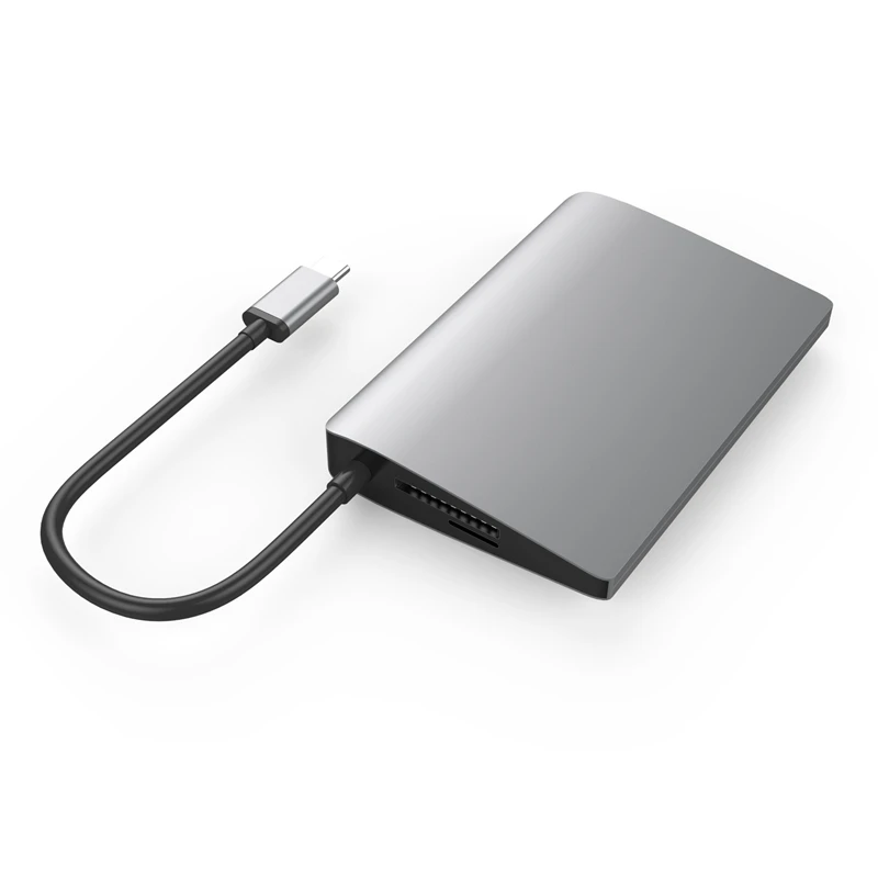 9 в 1 Usb хаб-конвертер док-станция Usb-C type-C к Hdmi/Lan(Gigabit Ethernet) Rj45/Usb3.0/Sd кардридер/аудио
