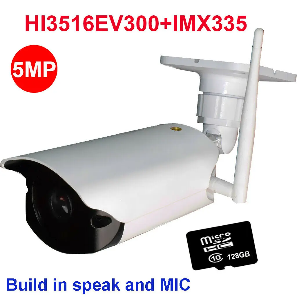  CamHi IMX335 humanoid recognition 4MP 5MP wireless ip camera outdoor IR security camera 128GB SD ca