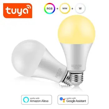 

Smart Life LED Lamp Tuya Light bulb Smart Control RGB 16 Millions Color E27 LED Bulb Work With Google Home Alexa Dimmable Lights