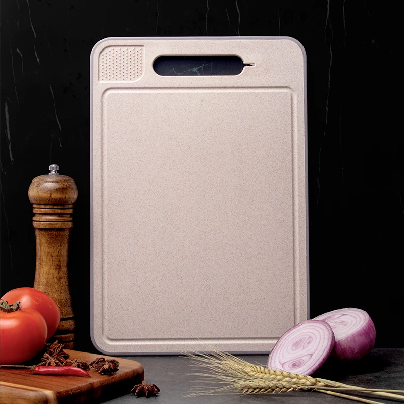 

Vegetable Cutting Board Mildew-Proof Stainless Steel Double-Sided Cutting Board Fruit Meat Fish Chopping Board