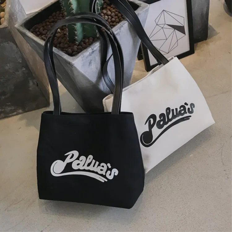 

Bags Canvas Large Bag Fashion Commuting WOMEN'S Bag Retro Lettered Shoulder Bag Schoolbag Casual Shopping