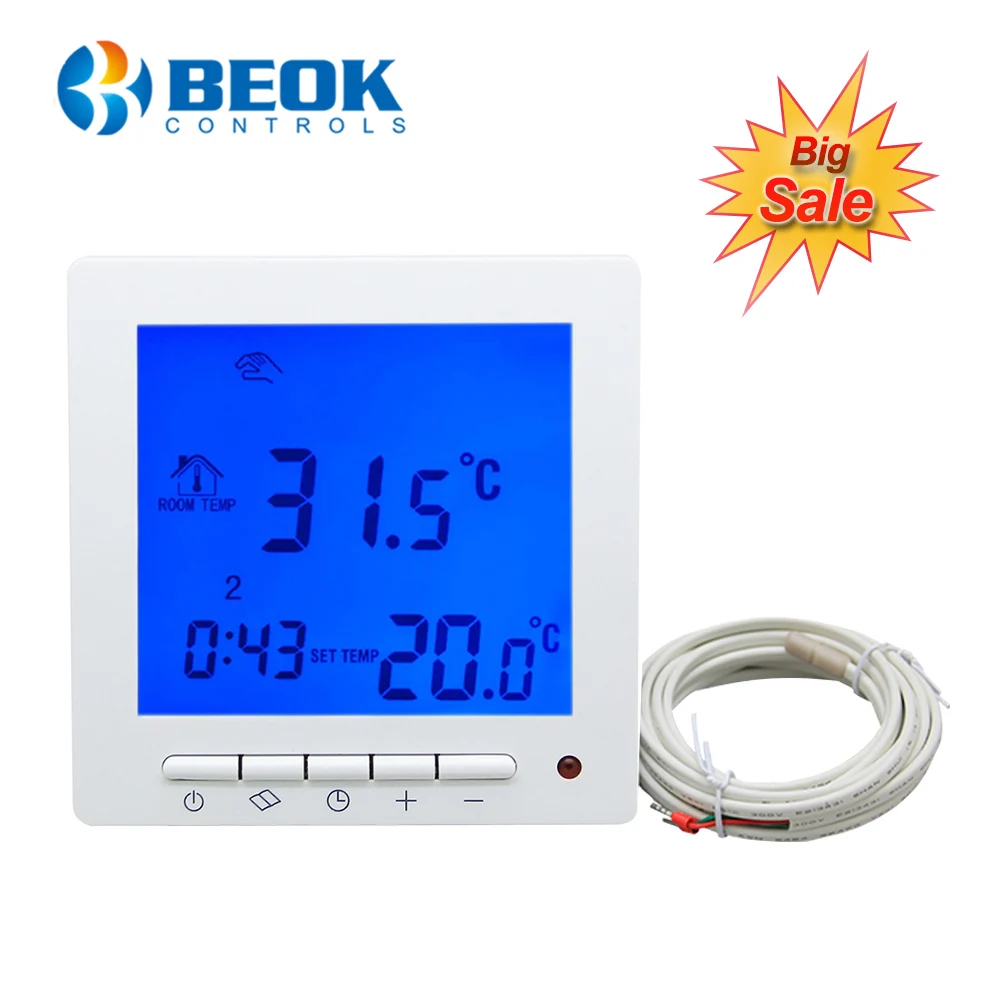 

Weekly Programmable Thermostat Floor Heating TOL63R-EP Shipped from Russia