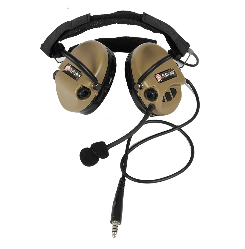TAC-SKY TCI LIBERATOR II SORDIN Silicone earmuff version Noise reduction pickup Hearing Defense Tactical Headset