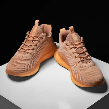 

New Flying Woven Coconut Shoes 2020 Summer Mesh Breathable Casual Sneakers Ultra-Stretch Running Men's Shoes