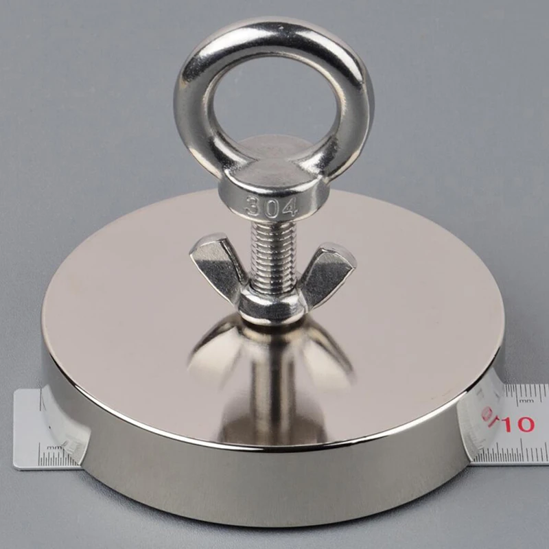 

1000lbs Fishing Magnet Strong Powerful Neodymium Magnet Design Recovery Magnet Super Imanes Magnetic Material Base