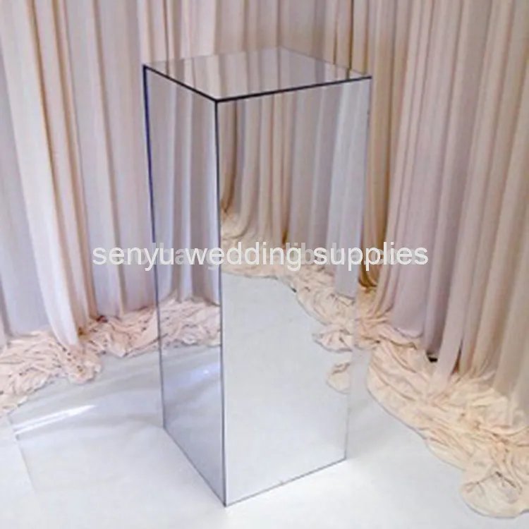 Свадебные зеркальные акриловые стенды для прохода свадеб/колонн/Свадебная дорожка подставка для цветов для свадебного украшения