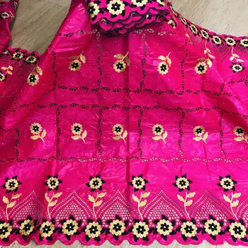 

5+2Yards Latest Red African Lace Fabric Bazin Riche Getzners 2020 French Tulle Net Lace Nigerian Cotton Fabric For Wedding Dress