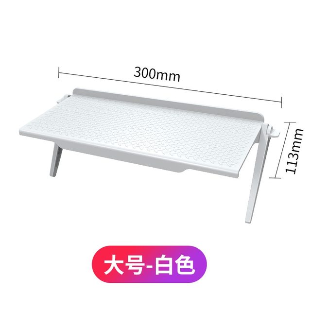 Top Shelf Display Shelf Computer Monitor Riser Desktop Stand TV Rack Storage Desk Multifunctional Storage Rack ABS