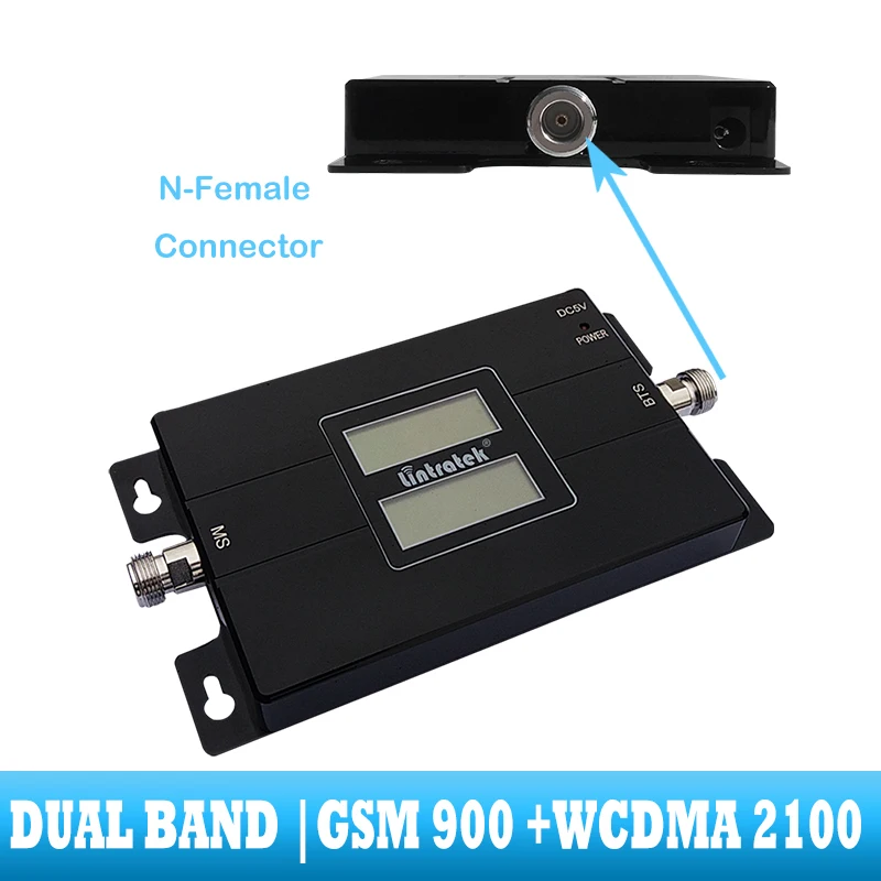 Lintratek Двухдиапазонный 2G 3g GSM 900 Усилитель сигнала WCDMA 2100 мобильный ретранслятор сотовый телефон усилитель голосовой связи
