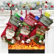 Рождественское украшение Рождественская елка кулон рождественские носки украшение праздника Подарочный пакет конфеты мешок