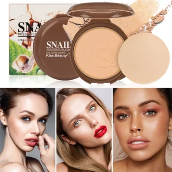 

1Pc Natural Face Base Mineral Concealer Pressed Powder Palette Makeup Matte Smooth Oil Control Foundation Contour Make Up 8g