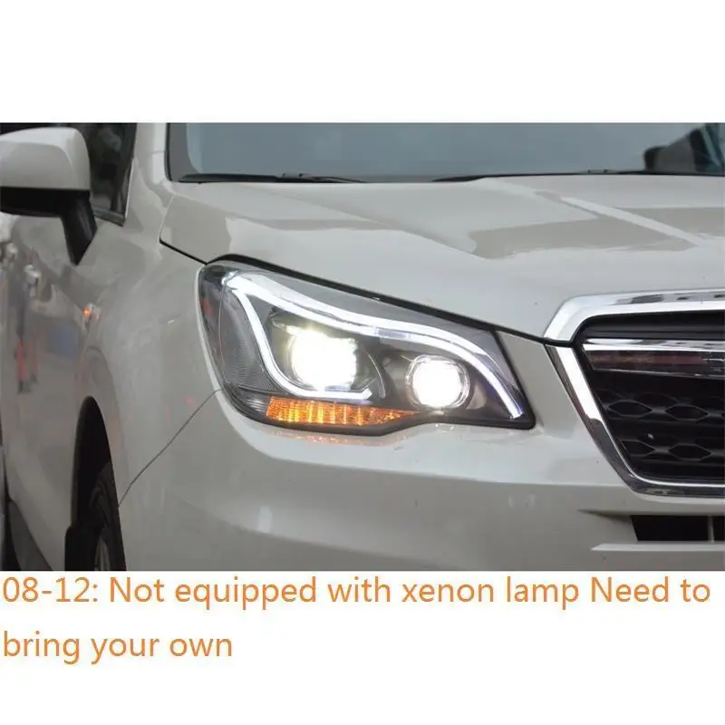 MODEL E Cob автомобили Luces Neblineros Para авто Drl Стайлинг светодиодные фары автомобиля фары в сборе 08 09 10 11 12 для Subaru Forester - Цвет: MODEL E
