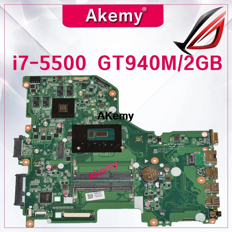 DA0ZRTMB6D0 материнская плата для ноутбука ACER E5-573 E5-573G ноутбук материнская плата Процессор i7 5500U GT920/GT940M 2G DDR3 тесты работы