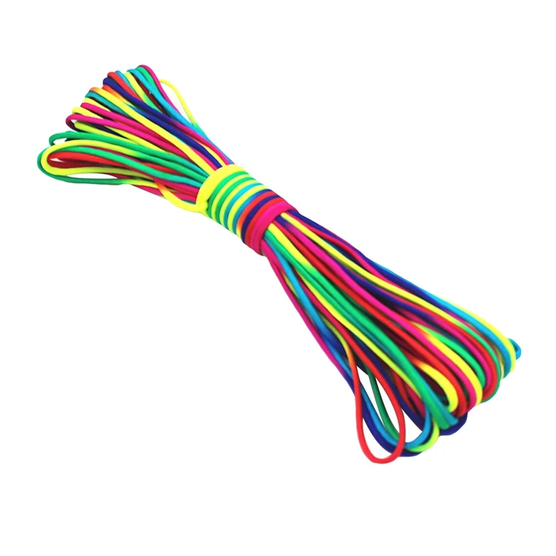 

Colorful Paracord Parachute 7 Strand Cord Lanyard Rope Climbing Camping Tent Wind Rope Clothesline Packing Lanyard