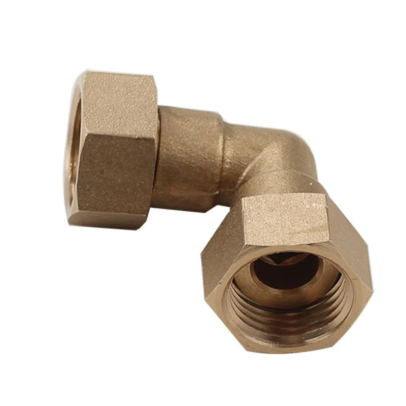 

1 PC Pagoda Elbow Brass Female Elbow Right Angle Pipe-to-solid Adapter Pneumatic Fitting For Air Water Oil Pipe-1/2"