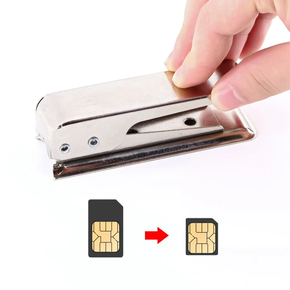 1pcs Easy operating Standard or Micro SIM Card to Nano SIM Cut Cutter For iPhone 5 Newest Drop Shipping Wholesale