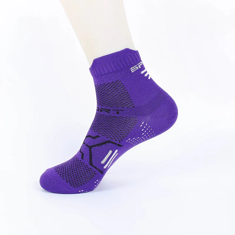 Breathable Bright Color Athletic Ankle Socks - Women's Outdoor Sports No Show Socks