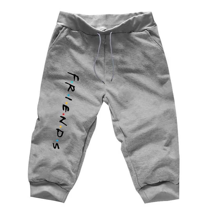 

Summer Baggy 7 Minutes Of Trousers Boys Calf-Length Pants Men's Fashion Fitness Joggers Workout Trousers Harajuku Sports Pants