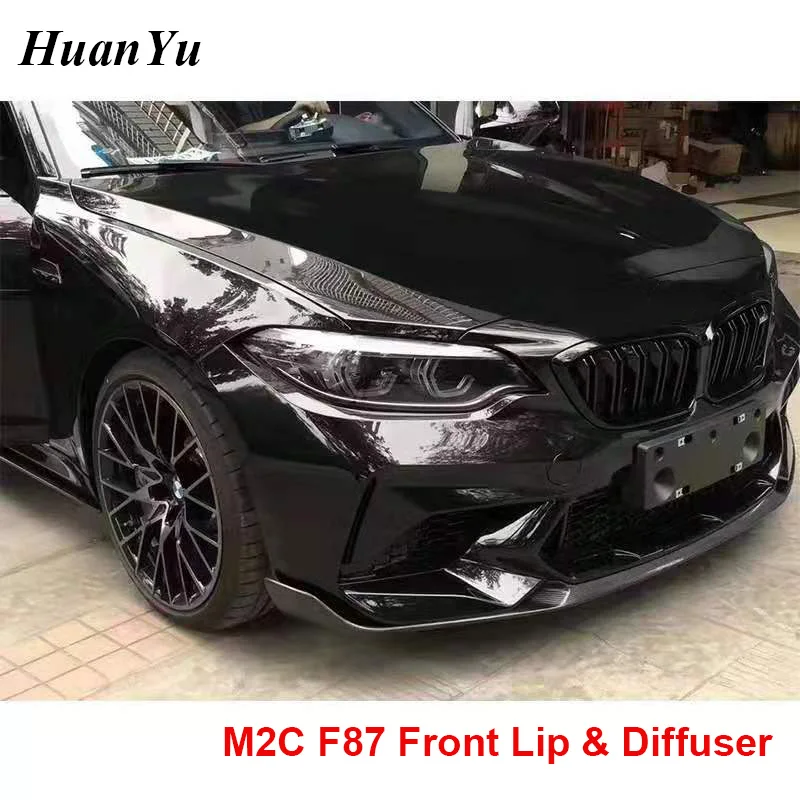 Передний диффузор для губ M2C F87 из углеродного волокна MP BMW серий 2 сплиттер