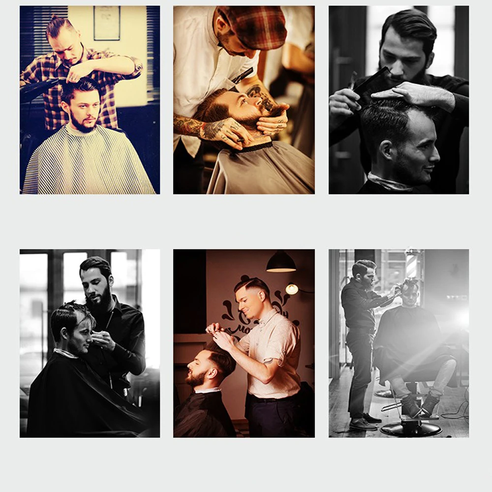 

Modern Home Decor Barbershop Canvas Painting Canvas Prints Wall Pictures For Hairdresser's Room Posters and Prints