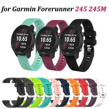 

strap for garmin vivoactive3 20MM WatchBand for Garmin Forerunner 245 245M 645 Smart Silicone Sports Bracelet Colorful Wristband