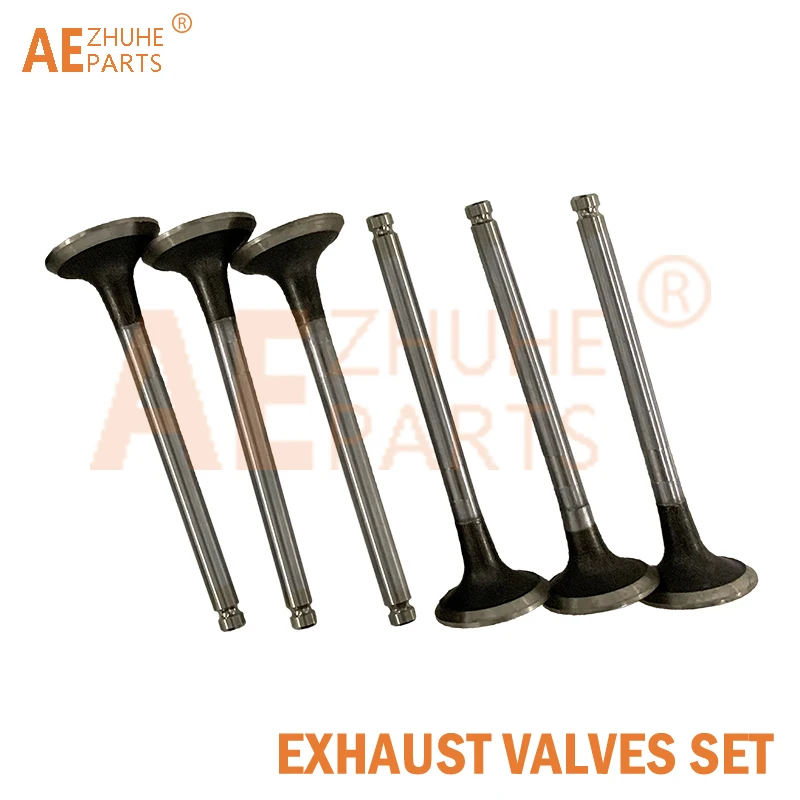 Intake Exhaust Valves Set New Forklift Parts For Isuzu 6BD1 6BG1 Engine Repair Parts 8-97028706-0 1-12551139-0
