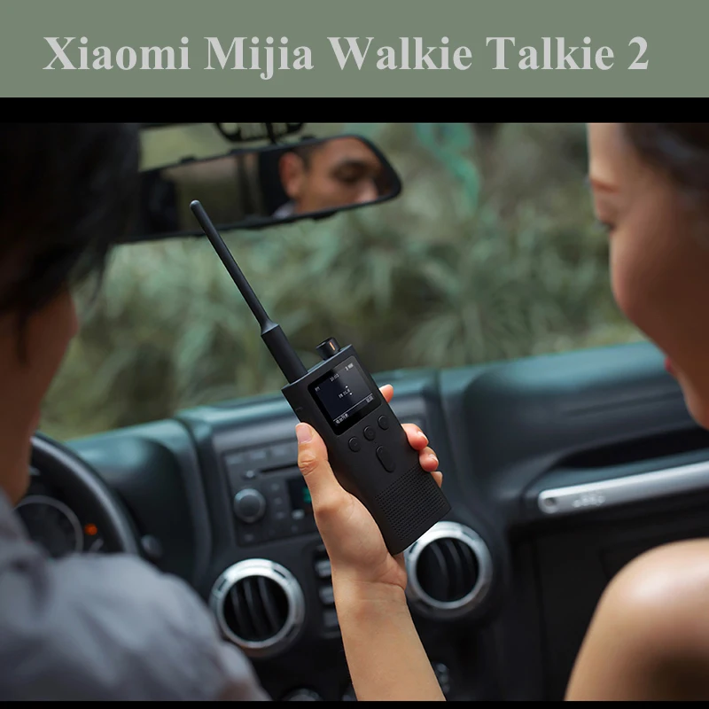 Xiaomi Mijia Walkie talkie 2 IP65 радио водонепроницаемый и пыленепроницаемый портативный наружный радиоприемопередатчик UVHF двухдиапазонный переговорный