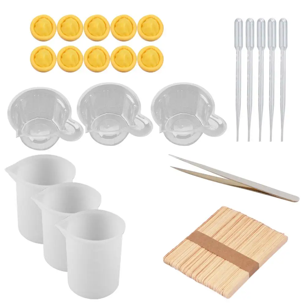 

Silicone Measuring Cup Non-Stick Epoxy Resin Mixing Cups For Epoxy Resin Casting Molds Waxing Practical Quick Delivery New