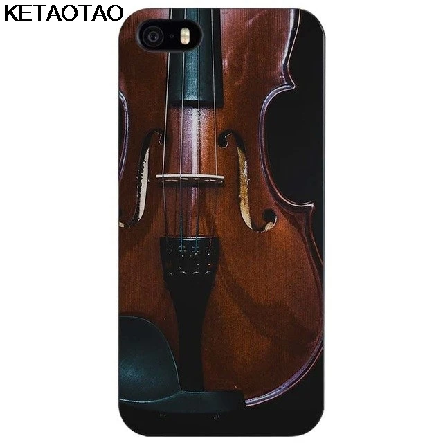 KETAOTAO Violino nero plastica чехол для телефона s для iPhone 4S SE 5C 5S 6S 7 8 Plus X XS XR 11 Pro Чехол Мягкий ТПУ резиновый силиконовый - Цвет: Черный